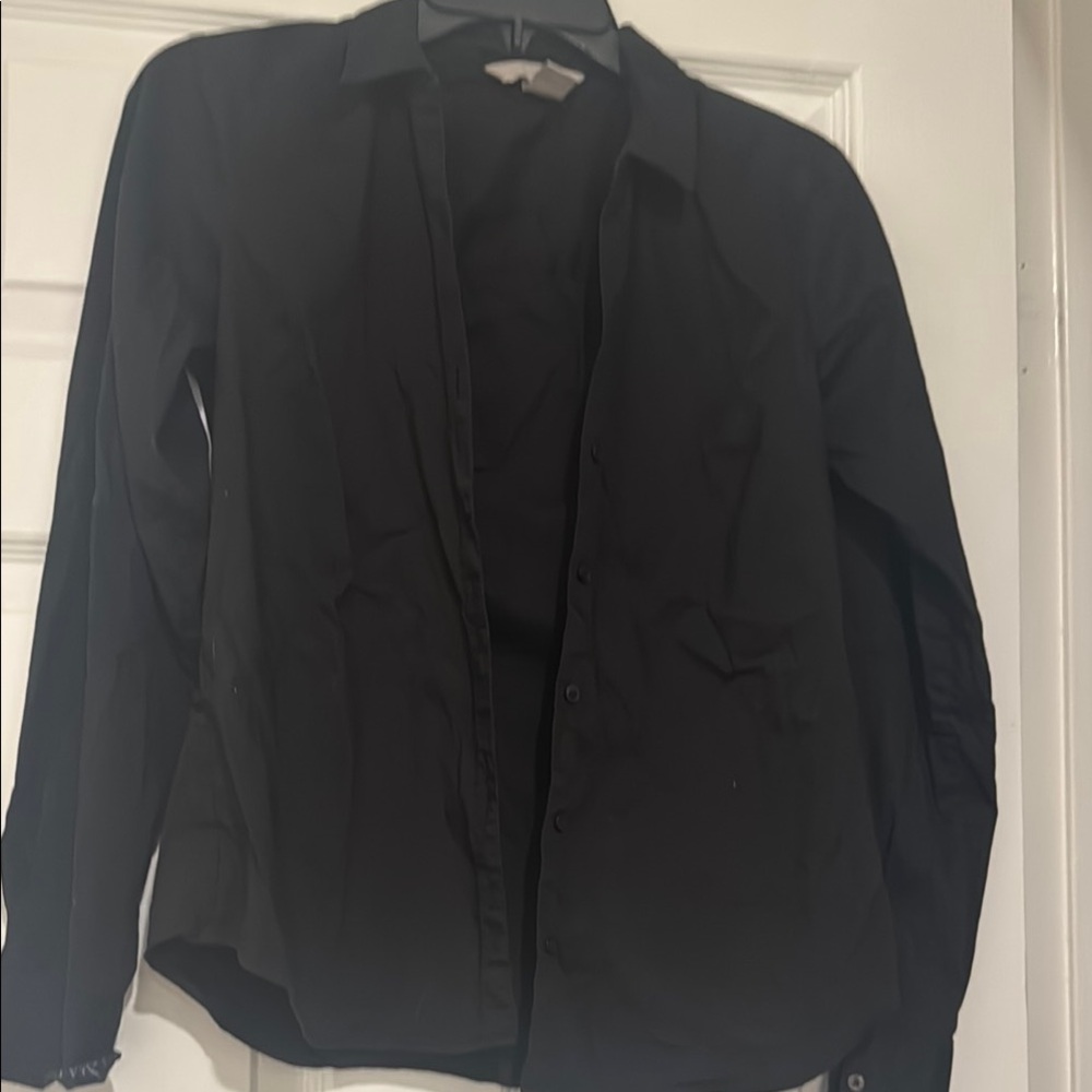 Classic Black Button-Up Shirt
